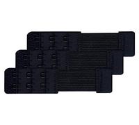 Chanie Women Pack of 3 Soft Comfortable 2 Hooks Bra Extender,10.4cm x 2.5cm