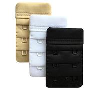 Chanie Women Pack of 3 Soft Comfortable 2 Hooks Bra Extender,6.1cm x 3.8cm