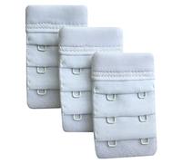 Chanie Women Pack of 3 Soft Comfortable 2 Hooks Bra Extender,6.1cm x 3.8cm