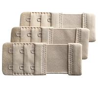 Chanie Women Pack of 3 Soft Comfortable 2 Hooks Bra Extender,9.2cm x 3.8cm