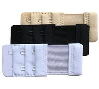 Chanie Women Pack of 3 Soft Comfortable 2 Hooks Bra Extender,9.2cm x 3.8cm