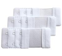 Chanie Women Pack of 3 Soft Comfortable 2 Hooks Bra Extender,9.2cm x 3.8cm