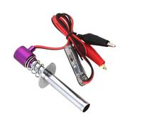 Chanjorlin 1/10 RC Electronic Glow Plug Starter Igniter 6V-24V 1/8 Nitro Engine Start Ignitor Tool Upgraded for 1:8 1:10 Scale Crawler Buggy Truck Car Boat Plane Helicopter HSP Traxxas Kyosho (Purple)