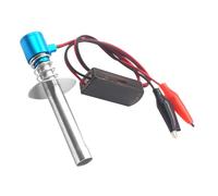 Chanjorlin 1/10 RC Electronic Glow Plug Starter Igniter 6V-24V 1/8 Nitro Engine Start Ignitor Tool Upgraded for 1:8 1:10 Scale Crawler Buggy Truck Car Boat Plane Helicopter HSP Traxxas Kyosho (Blue)