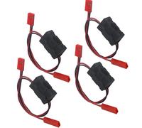 Chanjorlin 4 Pack RC Car On/Off Power Switch Battery Receiver Extra Channel Extended Wire with JST Connector Plug for 1/10 1/8 Crawler Buggy Truck Car Traxxas Rc4wd Tamiya Axial Drone Airplane Boat