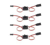Chanjorlin 4 Pack RC Car On/Off Switch JR Futaba Style 2 Way Power with Power Switch for 1/10 1/8 1/12 1/16 Crawler Buggy Off Road Truck Car Traxxas Rc4wd Tamiya Axial Drone Airplane Boat
