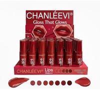 CHANLÉEVI® Lips Gloss Set, Moisturizing Lip Gloss Collection, Nourishing Beeswax Formula, Long-Lasting Shine, Rich Red Shades for Daily Wear and Special Occasions