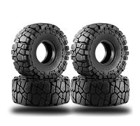 Chanmoo 1.9 RC Crawler Tires OD 115mm 1/10 Soft Rubber Mud Grappler Wheels Tyres With Foam For 1/10 Scale Rock Crawler Car Traxxas TRX4 Axial SCX10 II RC4WD D90 TF2 Tamiya Gen8 1.9 Beadlock Rims 4PCS
