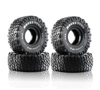 Chanmoo 1.9 RC Crawler Tires With Foam Insert Rubber Mud Tyres 120mm For 1/10 RC Crawler Car Axial SCX10 90046 AXI 03007 TRX4 Tamiya CC01 Redcat Gen8 RC4WD 1.9 inch Beadlock Wheel Rims 4PCS