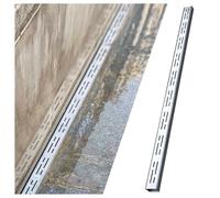 Channel Drain for Driveway and Patio, Stainless Steel Trench Drain System for Yard and Garage, 3-Pack, Ideal for Deck Drainage Solutions