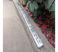Channel Drain Grate, Stainless Steel Outdoor Drainage for Shower, Driveway, Deck, and Patio - Extra Narrow Rectangular Grate Covers for Effective Floor Drainage