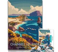 Channel Islands 1000 Piece Jigsaw Puzzles for Adults Gifts,Challenging Game And Family Play for Is Ideal As A Gift for The Whole Family 50x75cm