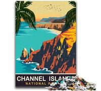 Channel Islands Jigsaw Puzzles for Adults 1000 Piece Puzzle,for Educational Game Challenge Toy for Is Ideal As A Gift for The Whole Family (38x26cm)