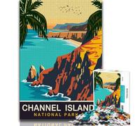 Channel Islands Jigsaw Puzzles for Teenagers 1000,Learning Educational Toys Family Games with Matching Poster And Trivia Sheet 50x75cm