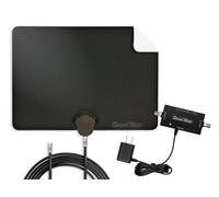 Channel Master FLATenna with Booster - Indoor TV Antenna for Smart TVs & Local Channels, Adjustable Signal Amplifier with LTE/FM Filters, Supports 1080p, 4K & NextGen TV (ATSC 3.0)