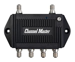 Channel Master TV Antenna Amplifier Signal Booster 4 - Amplified Splitter | CM-3424
