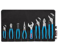 Channellock Tool ROLL-8 8 Piece Professional Pliers Set w/Tool Roll | Fast Release Vinyl Pouch Features Long Nose, Diagonal Cutter, Linemen's, End Cutting, Adj Wrench & Tongue and Groove (3), Blue
