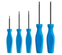 CHANNELLOCK TP-5H 5 Piece Professional Torx Screwdriver Set, Precision Machined Non-Magnetic, Made in USA, Molded Tri-Lobe Grip