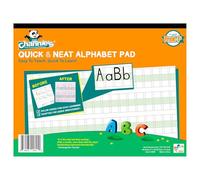 Channie’s Quick & Neat Alphabet Writing Pad, Practice Handwriting & Printing Workbook, 80 Pages Front & Back, 40 Sheets, Grades PreK - 1st, Size 8.5” x 11” Summer School, Summer Bridge