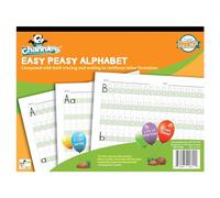 Channie's Easy Peasy Alphabet Handwriting WORKBOOK Combine Both TRACING & Writing. Lots PRACTICES! Most Visual & Simple WORKBOOK ON The Market