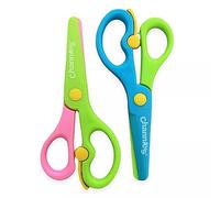 Channie's - Safety scissors for small hands (ages 3-5 years) - Safe plastic training scissors for preschoolers, child hand-eye coordination development