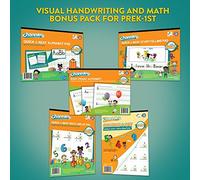 Channie's Visual Handwriting & Math Workbook Bonus Pack of 5 PreK-1st