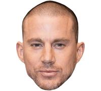 Channing Tatum (Shaved Head) Celebrity Mask, Flat Card Face, Fancy Dress Mask