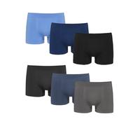 Channo Basic Boxer Brief in for Men, Seamless, Classic Design - Pack of 6, Smooth, L