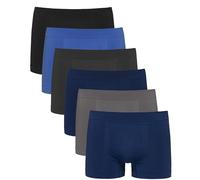 Channo Basic Boxer Brief in for Men, Seamless, Classic Design - Pack of 6, Smooth, XL