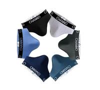 Channo Men's Slips, Cotton, Plain and Uniform, Pack 6 Multicoloured, XL