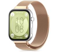 CHANRASI Metal Strap Compatible with Huawei Watch Fit 3 Women's Straps, Magnetic Strap for Huawei Watch Fit 3, Metal Bracelet, Rose Gold, Huawei Watch Fit 3