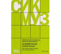 CHANT DU MONDE CHOSTAKOVITCH D. - ALBUM DE PIECES POUR VIOLON ET PIANO Classical sheets Violin