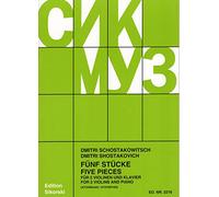 CHANT DU MONDE CHOSTAKOVITCH DIMITRI - 5 PIECES - 2 VIOLONS, PIANO Classical sheets Violin