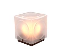 Chant Portable Lamp Frosted/ Bronze