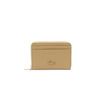 Chantaco Zipped Leather Coin Pouch - female - Lacoste - Wallets & Cardholders - Beige - ONE SIZE - Accessories ONE SIZE