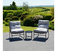 Artemis Home Chantal 3 Piece Patio Set - 2 Chairs and Table, Grey