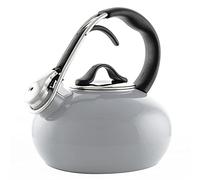Chantal Classic Loop Enamel on Steel Whistling Tea Kettle, 1.8 quart (Fog Grey)