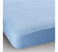 CHANTAL Small Double (4ft) Extra Deep Terry Stretch Fitted Sheet Colour: Blue