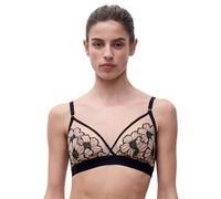 Chantelle Lush Wireless Triangle Bra - Black/Soft Pink - M - 12