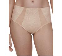 Chantelle Pure Lace High-Waisted Support Full Brief - Golden Beige - M - 12