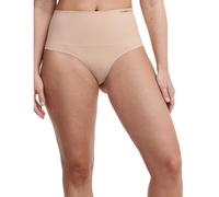 Chantelle Smooth Comfort Shapewear High Waist Thong - Clay Nude - M - 12