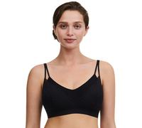 Chantelle Womens Black Soft Stretch Lace-overlay Padded Stretch-woven Bralette Xl/xxl