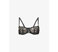 Chantelle Womens 011 Black Fleurs Embroidered Balconette Bra 34c