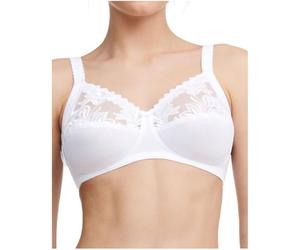 Chantelle Women's, AMAZONE, Wirefree Support Bra, Women's lingerie, White, 40 / DD
