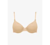 Chantelle Womens Chantelle Basic Invisible Smooth Memory Foam T-Shirt Bra Beige 34C