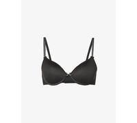 Chantelle Womens Chantelle Basic Invisible Smooth Memory Foam T-Shirt Bra Black 34D