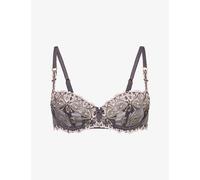 Chantelle Womens Chantelle Champs Elysees Balconette Mesh Bra Blushed Ash 32DD