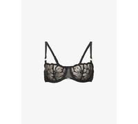 Chantelle Womens Chantelle Fleurs Embroidered Balconette Bra 011 Black 32D