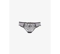 Chantelle Womens Chantelle Fleurs Tanga Embroidered Briefs 011 Black L
