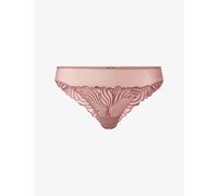 Chantelle Womens Chantelle Legend Tanga Lace Briefs Rose Des Bois L